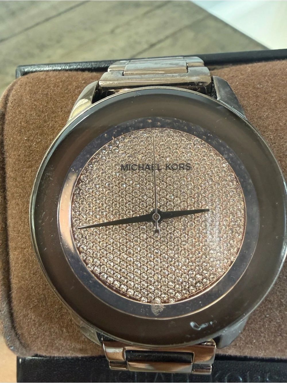 Michael Kors Rose Sable Pave Bracelet Watch